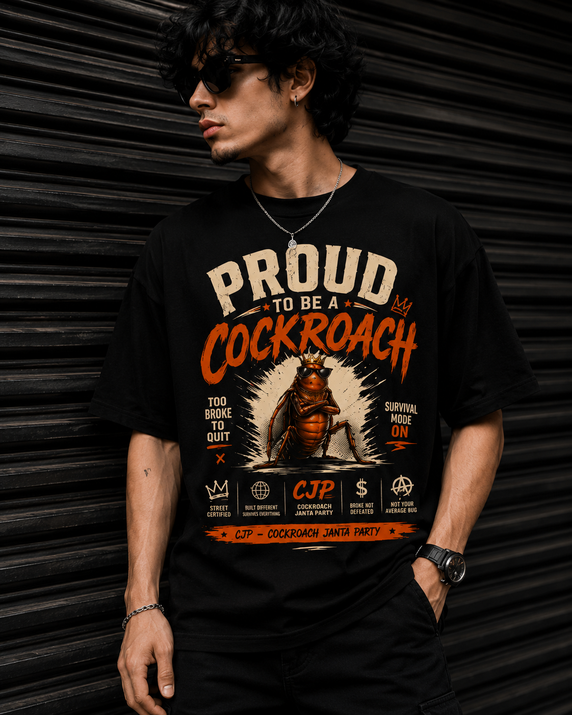 Proud To Be A Cockroach Classic Crew T-Shirt