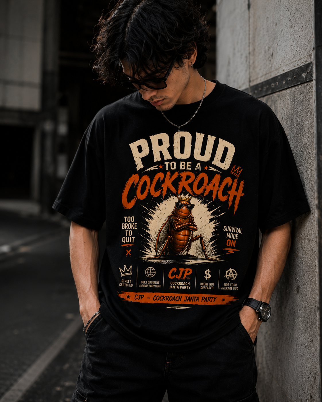Proud To Be A Cockroach Classic Crew T-Shirt